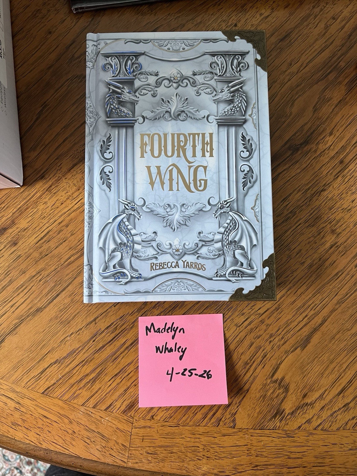 Rebecca Yarros Fourth Wing &Iron Flame Bookish Box Edition with page overlays