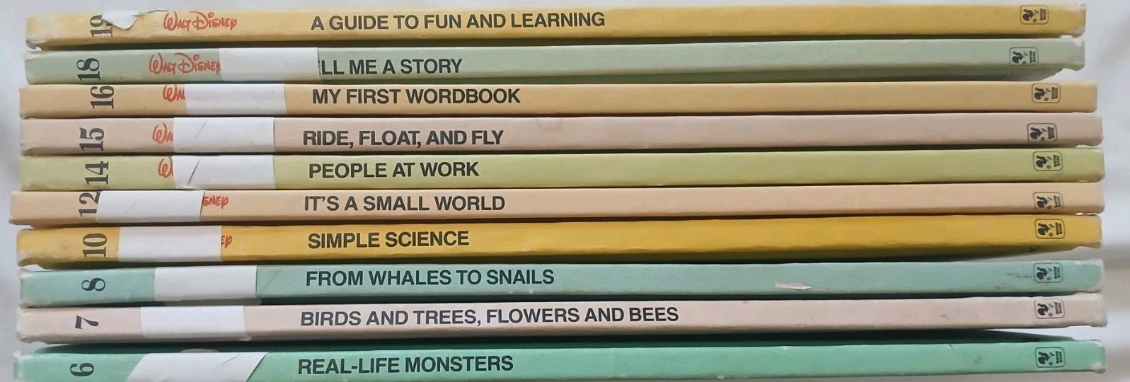 Disney Kids Book Lot 15 Fun-To-Learn Library and Storybooks Mixed Set