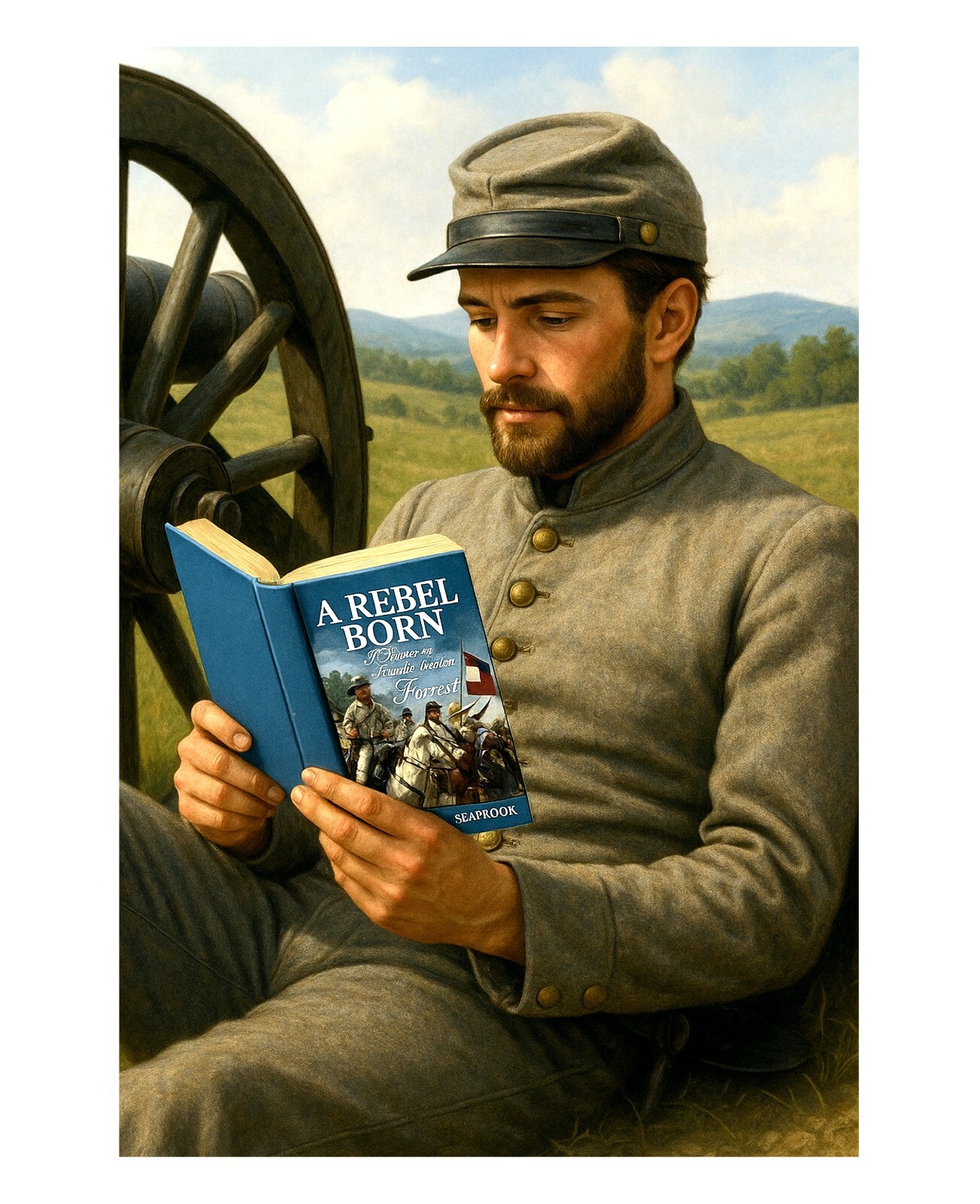 A Rebel Born Nathan Bedford Forrest HC Lochlainn Seabrook Civil War Biography