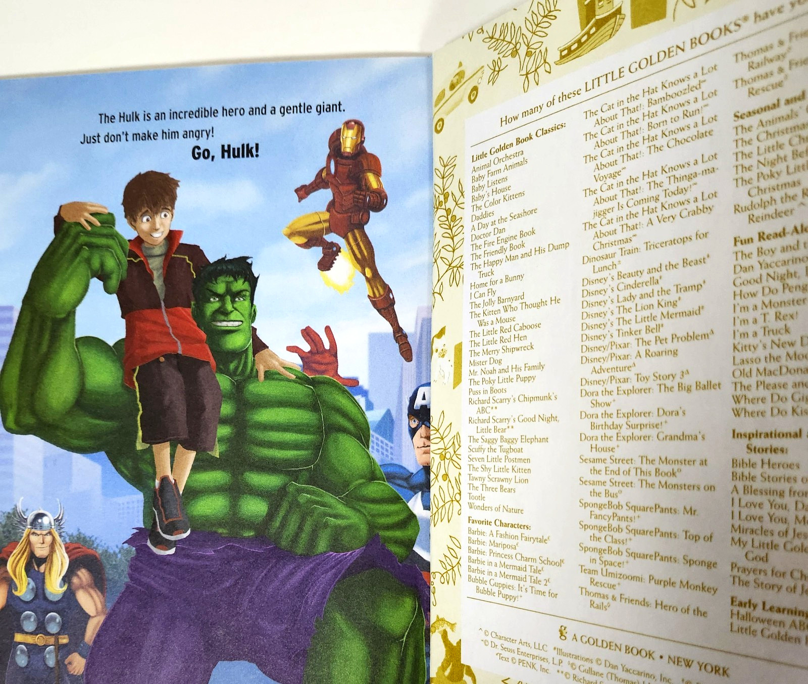 Marvel Little Golden Books 2 HC – Black Panther and The Incredible Hulk 2010s VG
