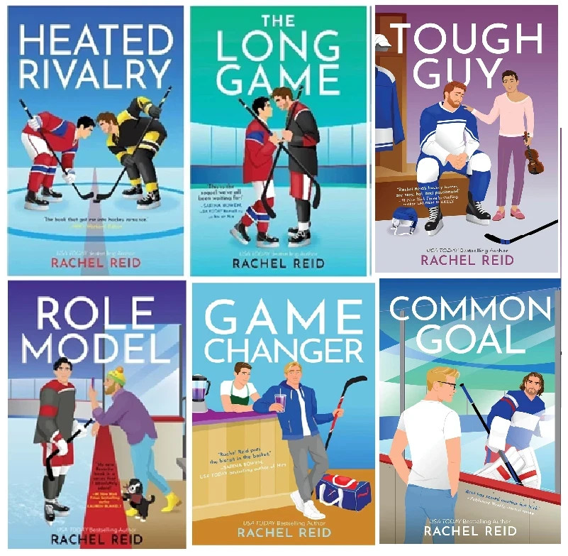 Rachel Reid 6 book set : heated rivaly + long game + role model + Game changerPB