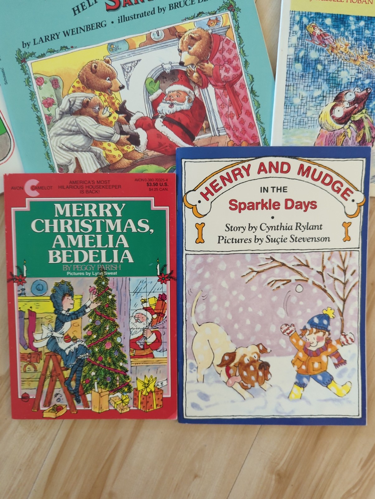 16 BOOKS- Vintage CHILDREN PICTURE BOOKS – HOLIDAY – CHRISTMAS – Ages 4-8 80s