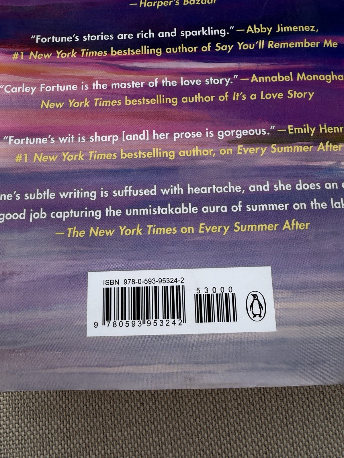 EUC Our Perfect Storm By Carley Fortune Hardback
