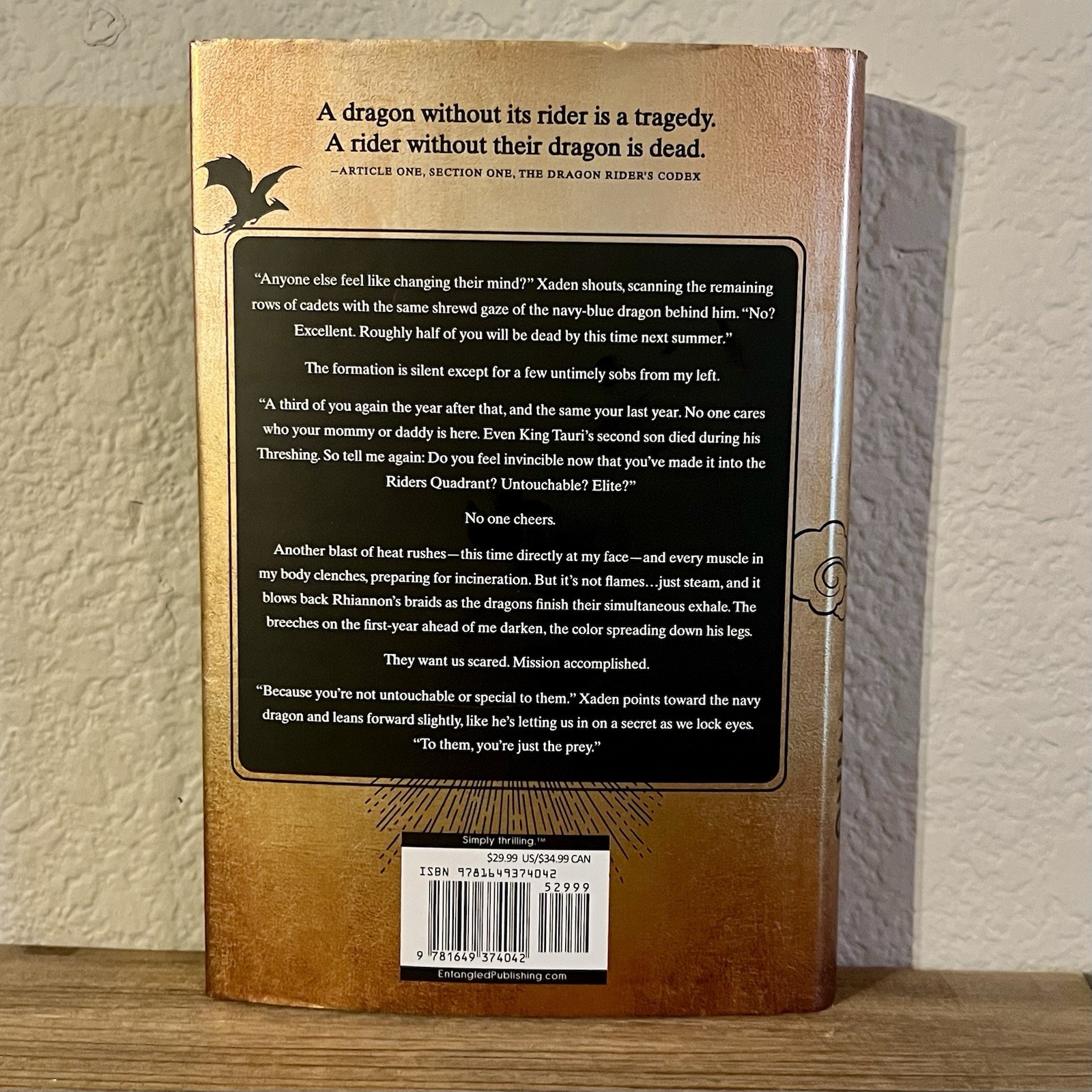 Fourth Wing by Rebecca Yarros First Edition & Printing | Sprayed Edges Hardcover