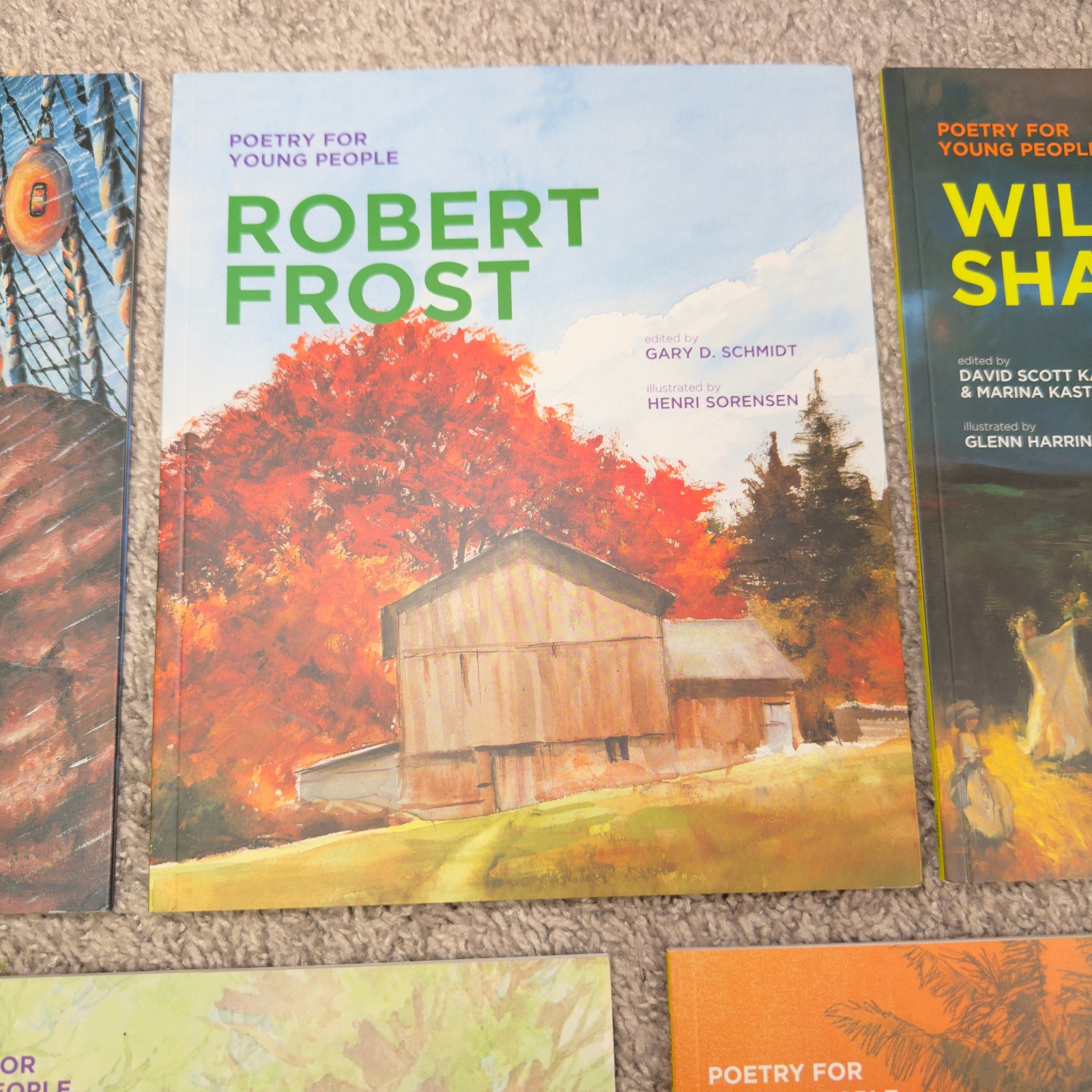 Poetry & Stories For Young People LOT of 5 Shakespeare Kipling Frost Carroll
