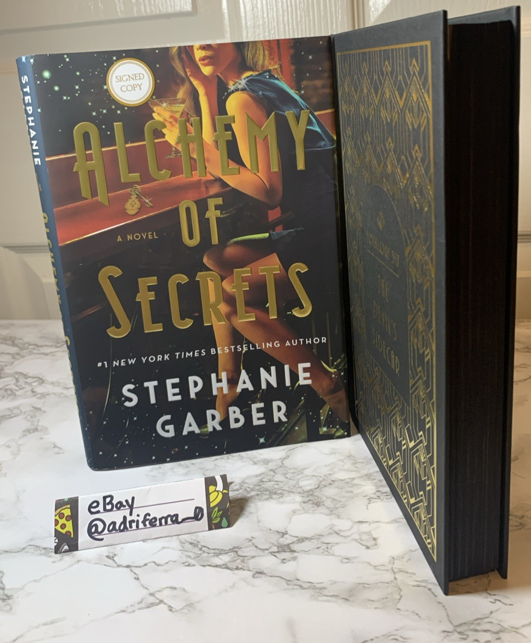 SIGNED Alchemy of Secrets by Stephanie Garber FIRST EDITION Black Page Edges