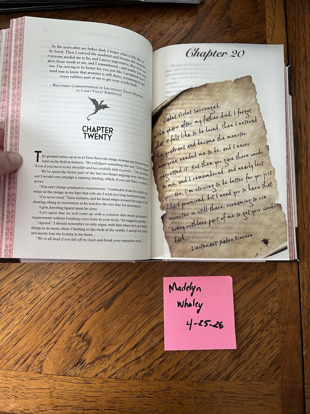 Rebecca Yarros Fourth Wing &Iron Flame Bookish Box Edition with page overlays