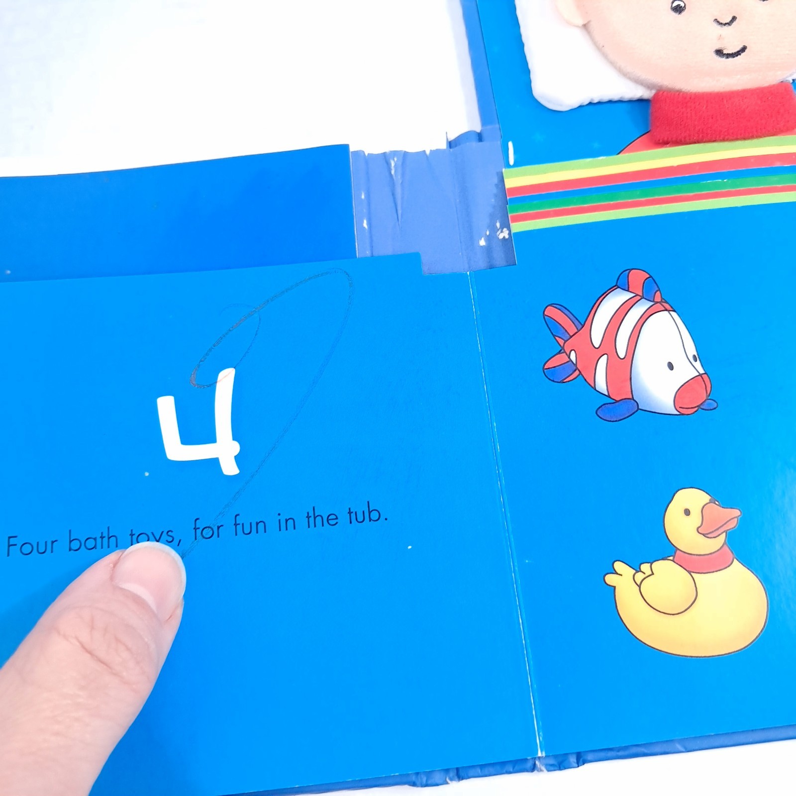 Caillou: My Little Bed Count from 1 to 10 book Chouette 2012 bedtime learning