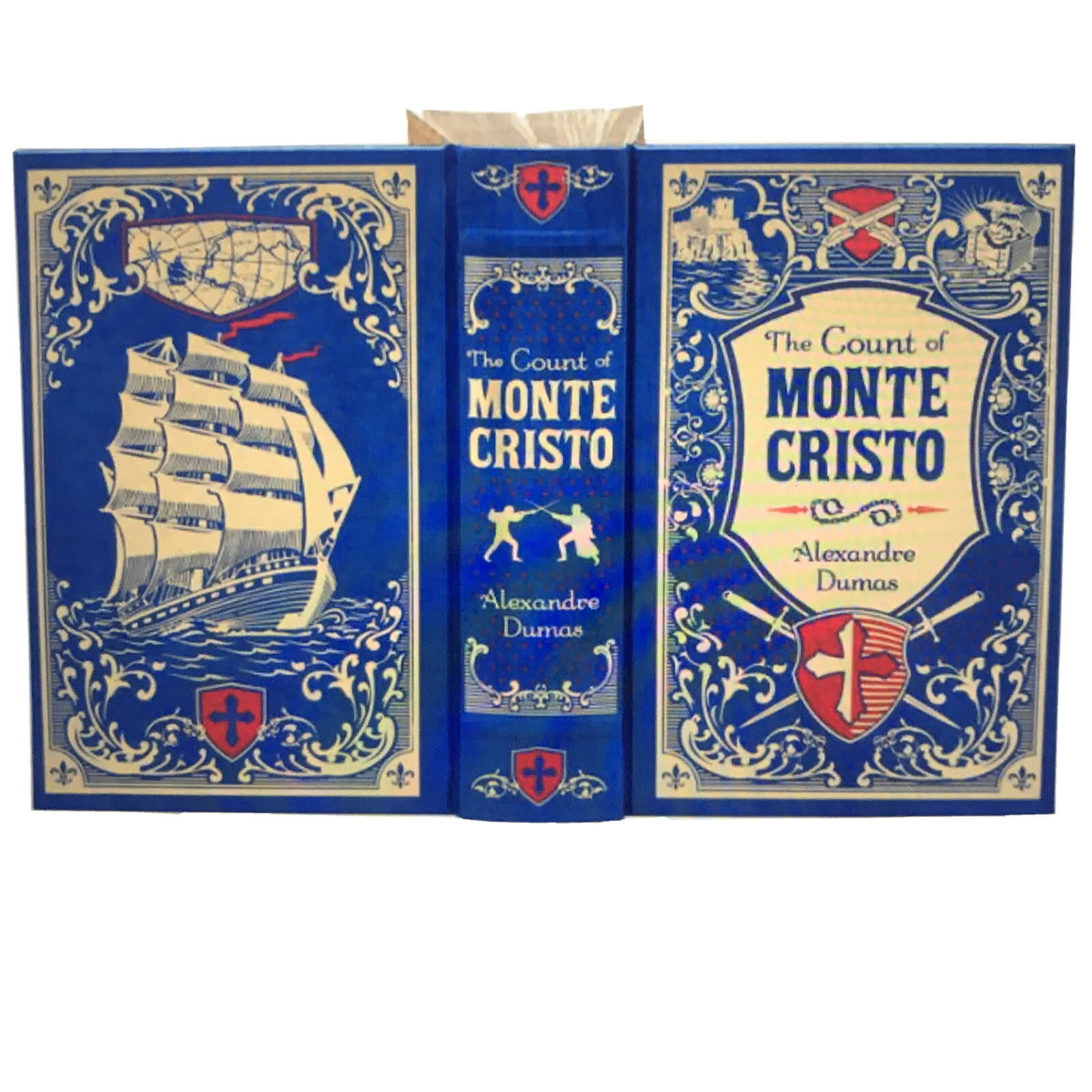 ❤️THE COUNT of MONTE CRISTO by A. Dumas Leather Bound Collectible/Sealed NEW