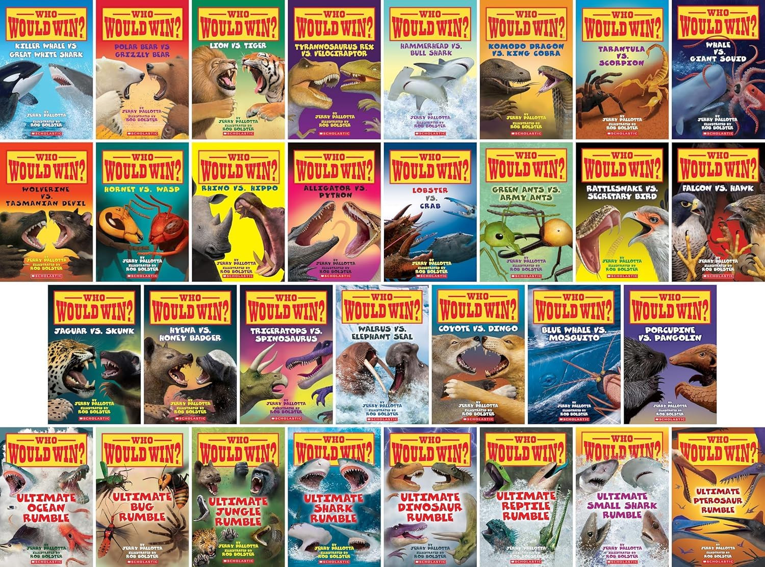 Who Would Win Complete Series Collection – 31 Books Set by Jerry Pallotta