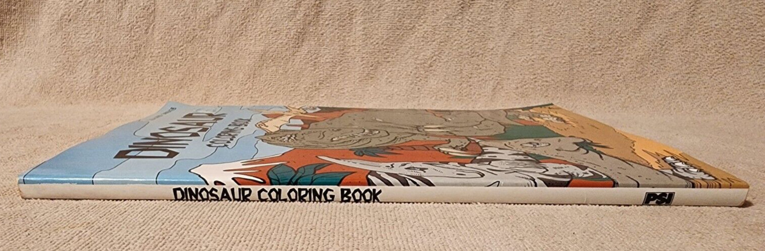 Dinosaur Coloring Book 1993 Paperback Tony Calcao PSI and Associates Unused NEW