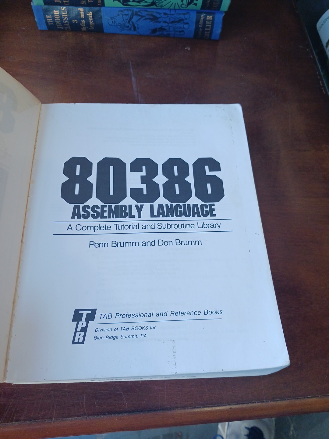 80386 ASSEMBLY LANGUAGE: A COMPLETE TUTORIAL AND By Penn Brumm – SC 1988 Vintage