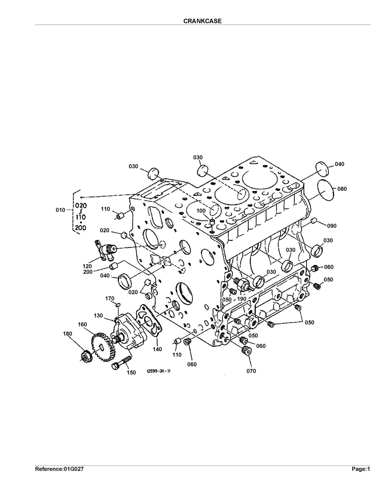 KUBOTA G2000S Parts Manual – TOUGH WIRE BOUND – STURDY COVERS