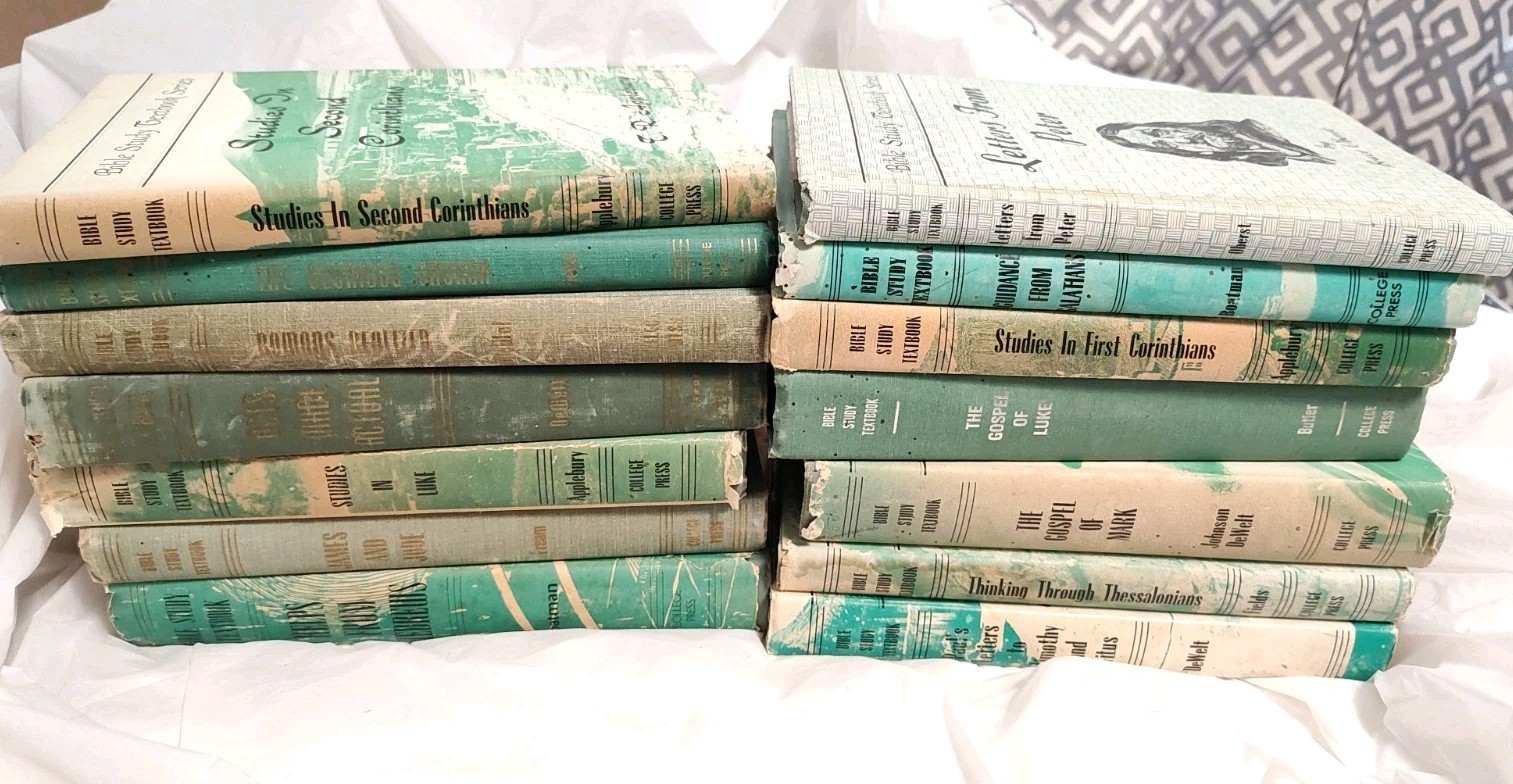 Bible Study Textbook Series College Press Lot Of 14 Bible Books F216