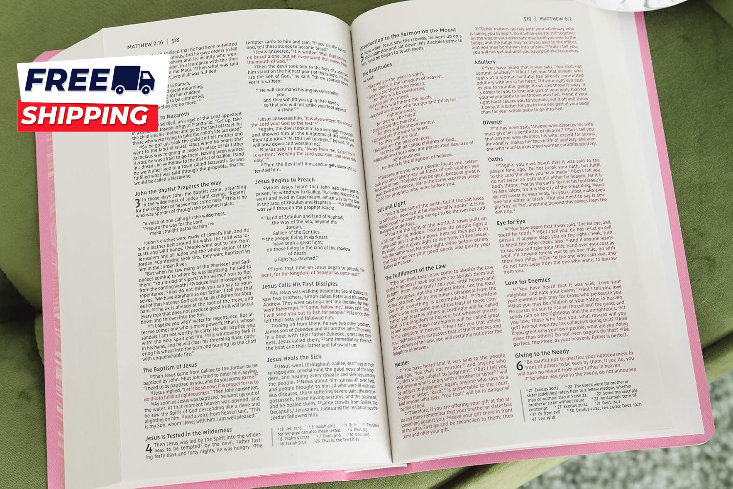 NIV Gift and Award Bible Leather-Look Pink Red Letter Comfort Print