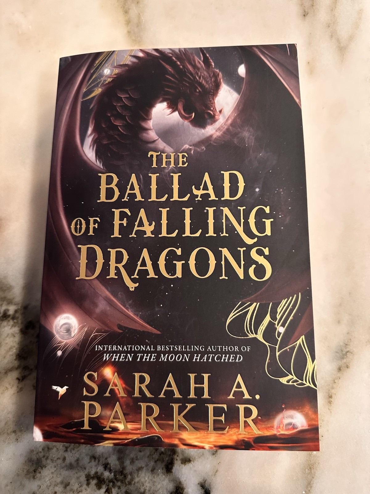 The Ballad of Falling Dragons by Sarah A Parker Signed Paperback