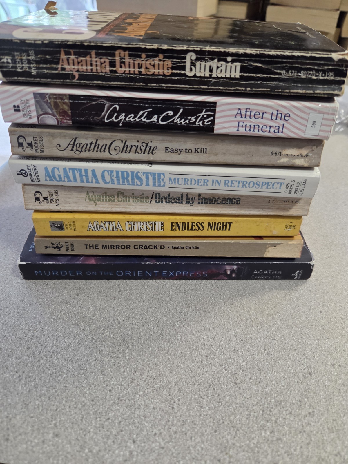 Agatha Christie Lot Of 8 Books Paperback Mystery Some Vintage