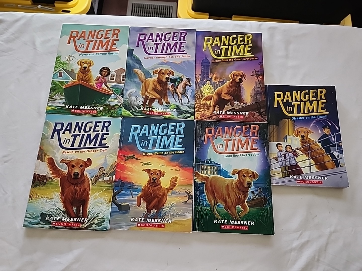 Lot Of 7 Ranger in Time Series Kate Messner Dog Time Travel History