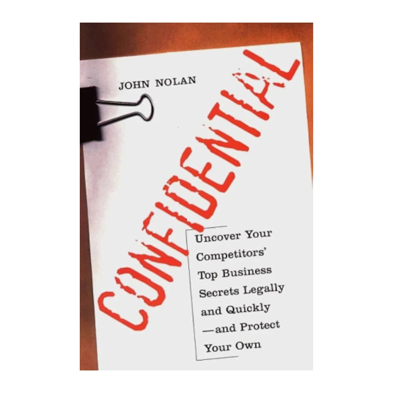 Confidential By John Nolan Paperback Book High Density Plot Suspense Novel For W
