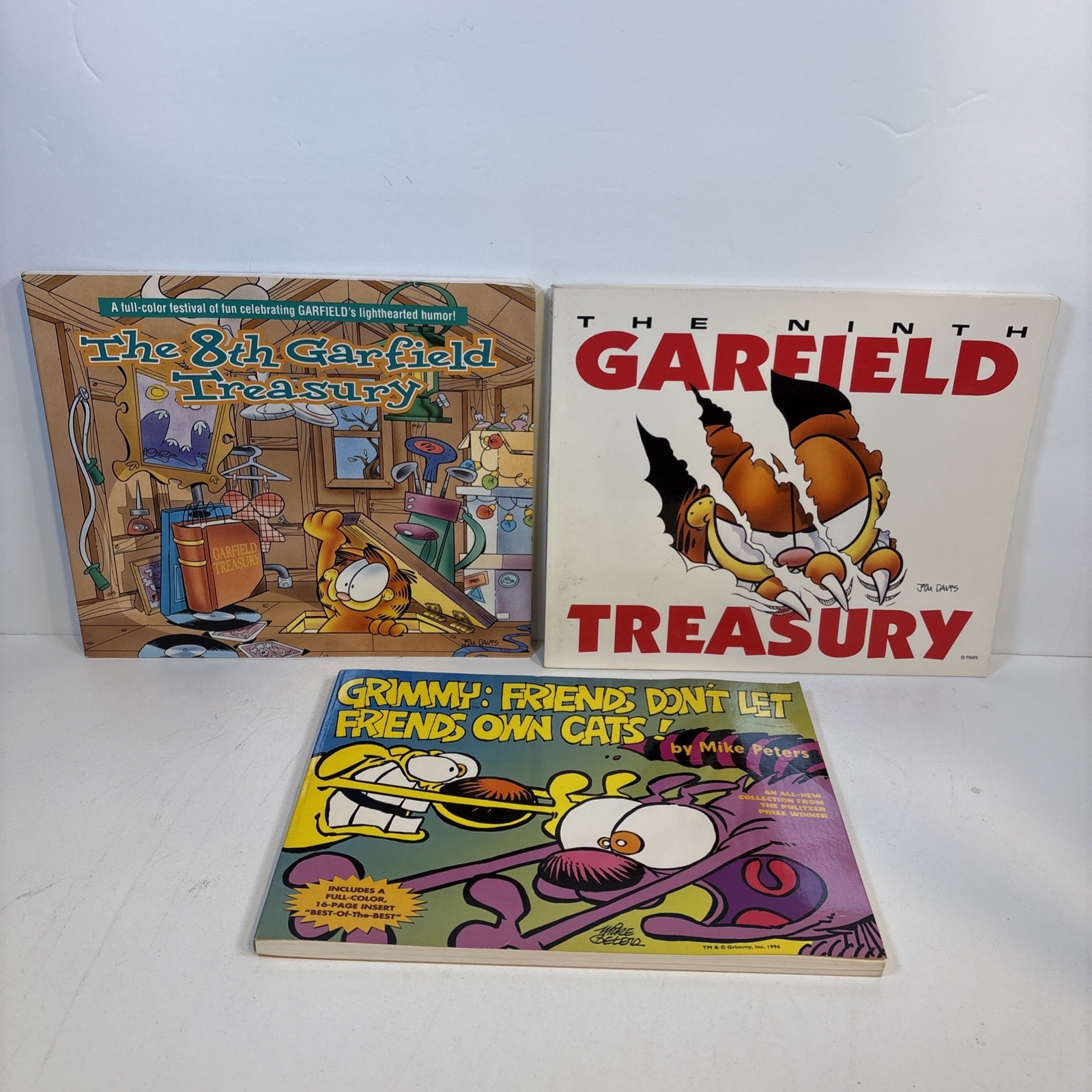 Vintage Garfield Fat Cat 3 Pack Book Lot 18 Jim Davis 1980s 1990’s early 2000s