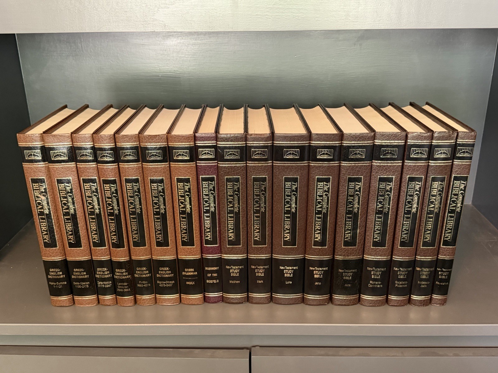 The Complete Biblical Library of the New Testament – 100% full set in 17 volumes