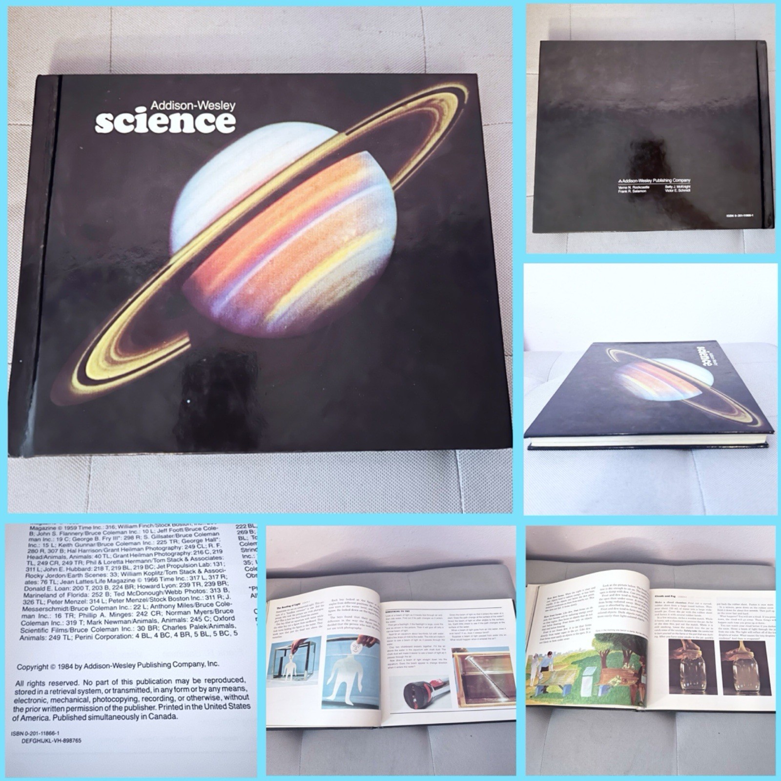 Science by Addison-Wesley 1984 Hardcover Children’s Textbook Black Planet