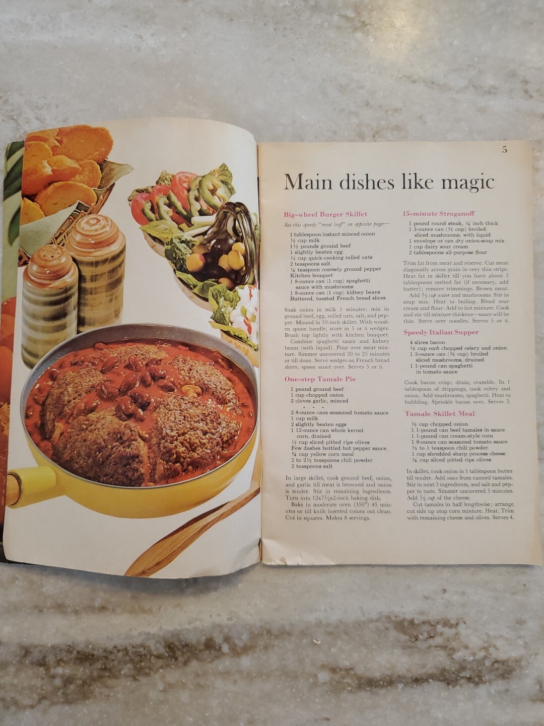 SHORT CUT COOKING by Meredith Corp. USA First Printing 10″x6.5″ w 47 pages 1969