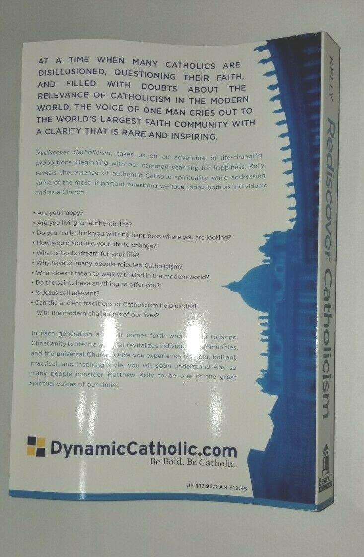 REDISCOVER Catholicism 317 page paperback book by Matthew Kelly Spiritual Guide