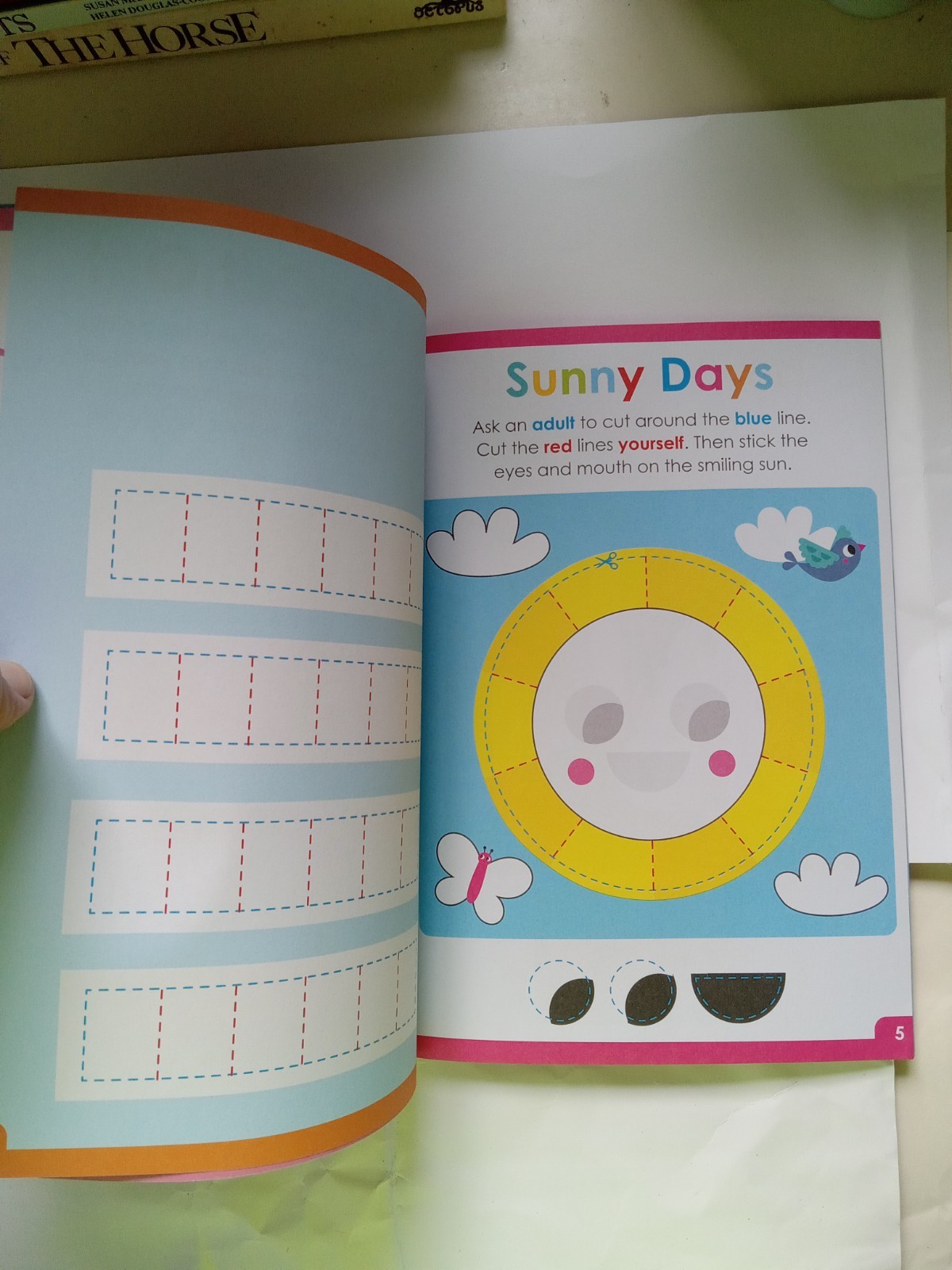 Scholastic Scissor Skills Cut-and-Paste Activity Book Ages 4-8 Illustrated
