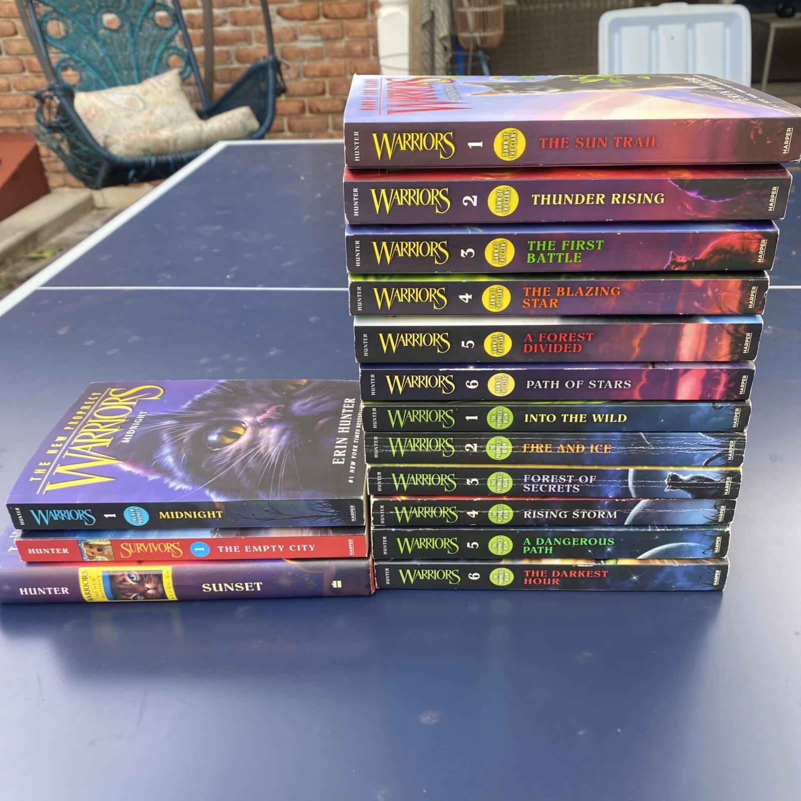 Erin Hunter Warriors Book Lot 2 Complete Sets Plus Extras!!! Refer to Photos!!!