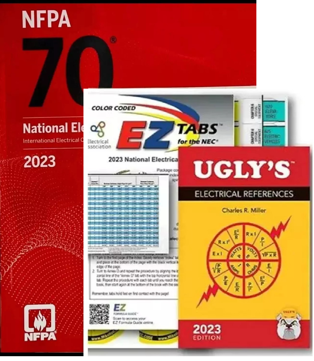 NFPA 70 2023 NEC Code Book nfpa PB + Ugly’s Electrical Ref Spiral + EZ New Stock