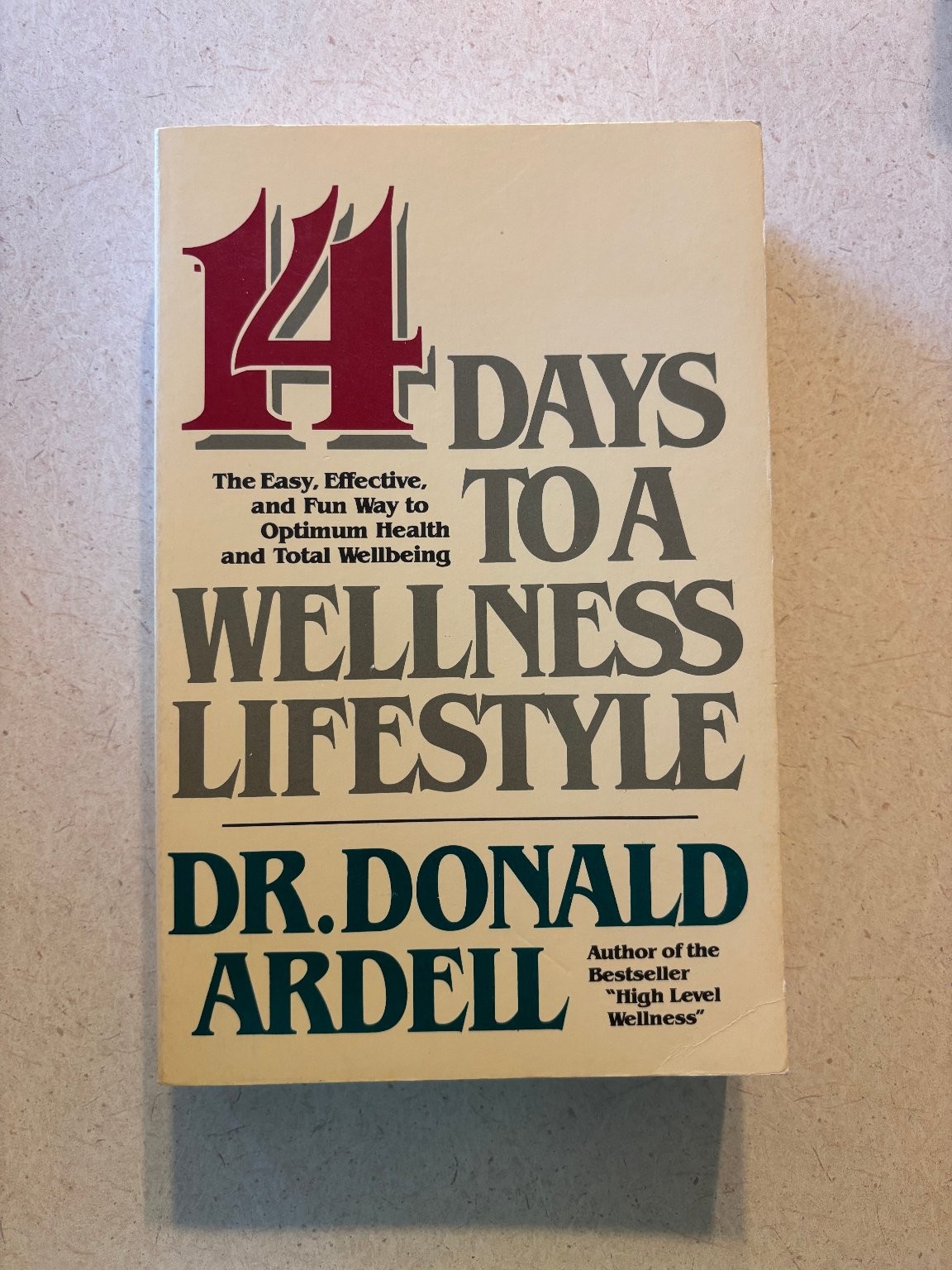 14 Days to a Wellness Lifestyle Donald Ardell 1982 Health Guide Whatever