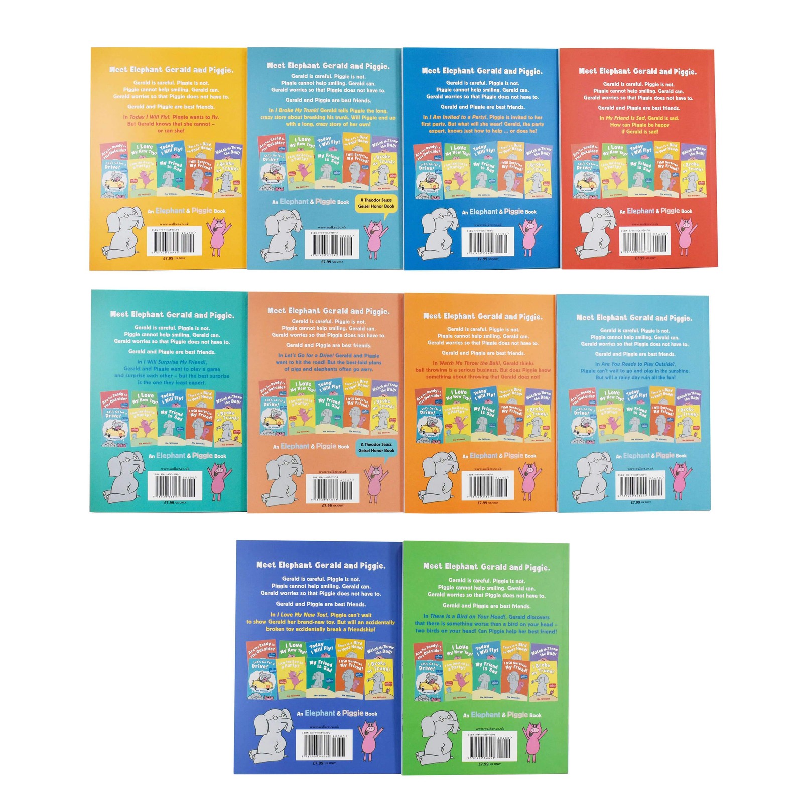 The Wonderful World of Elephant and Piggie 10 Book Box Set by Mo Willems – PB