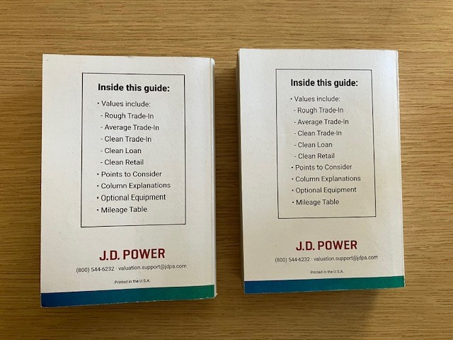J. D. Power Official Older Used Car Guide Ex-library Choose Edition