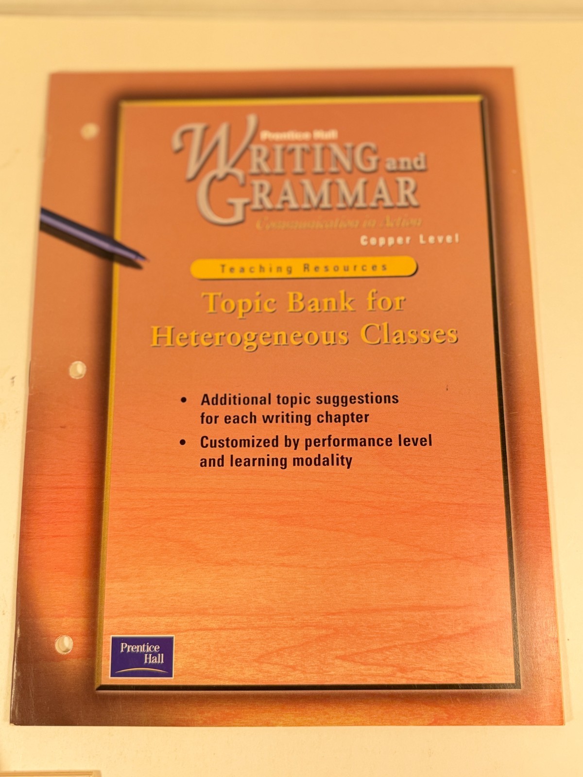 Prentice Hall Literature Copper Teacher Resources 6 Items 2000 0130439363 6th Gr