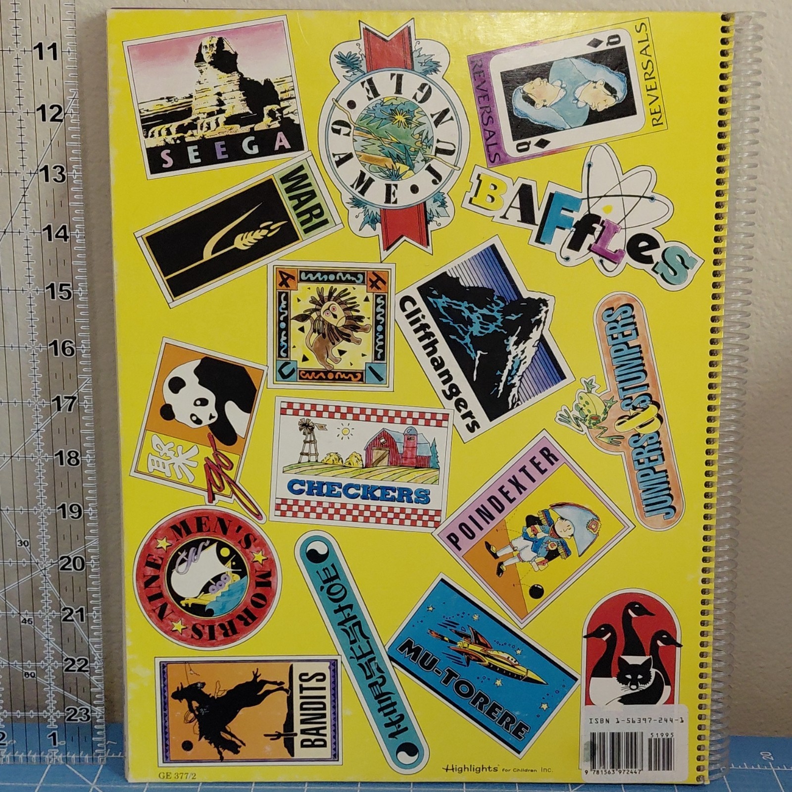 Highlights Best Board Games From Around the World Spiral Bound 1992 Ages 4-8