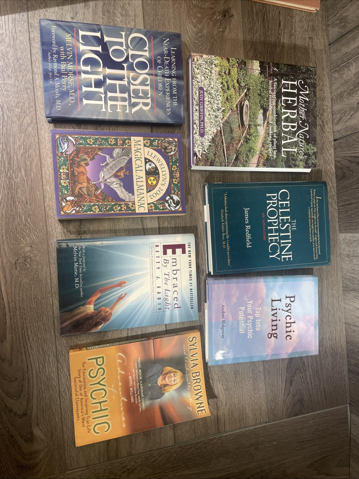 Book Lot Of 7 Pseudoscience NDE Clairvoyant Psychic Herbal