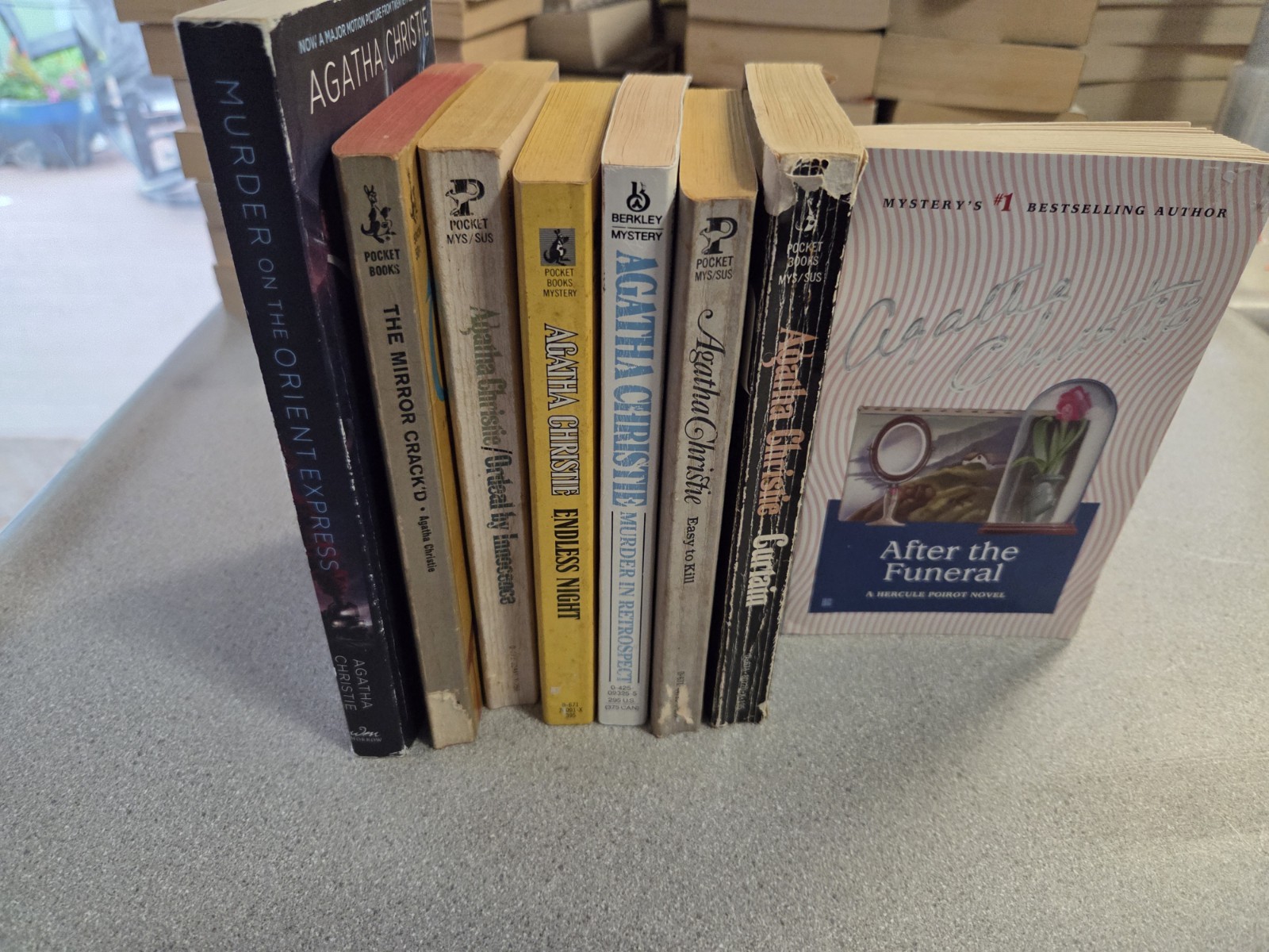 Agatha Christie Lot Of 8 Books Paperback Mystery Some Vintage