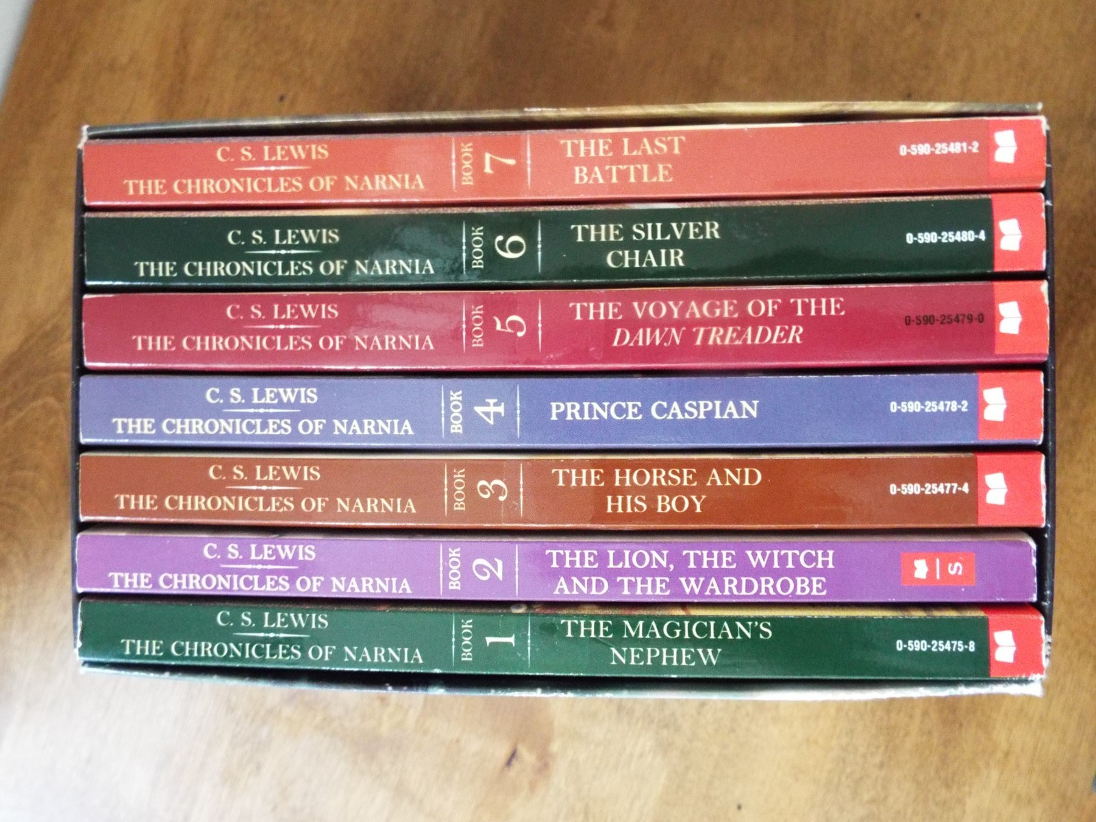 Lot 1-7 The Chronicles of Narnia Movie Tie-In 7-Book Box Set Complete C.S. Lewis