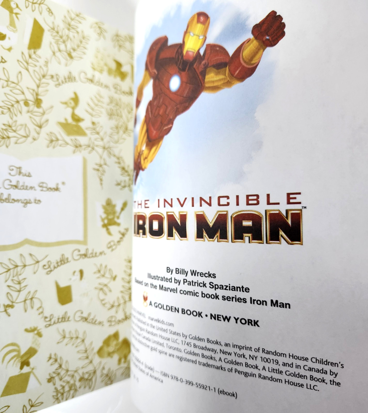 Marvel Little Golden Book Lot-3 IRON MAN, Avengers, Captain America HC 2010s