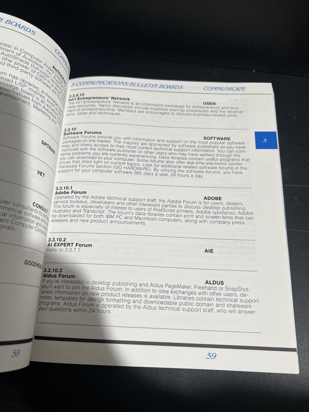 OOP CompuServe Almanac Trade PB 1989 Offline Reference Of Online Services