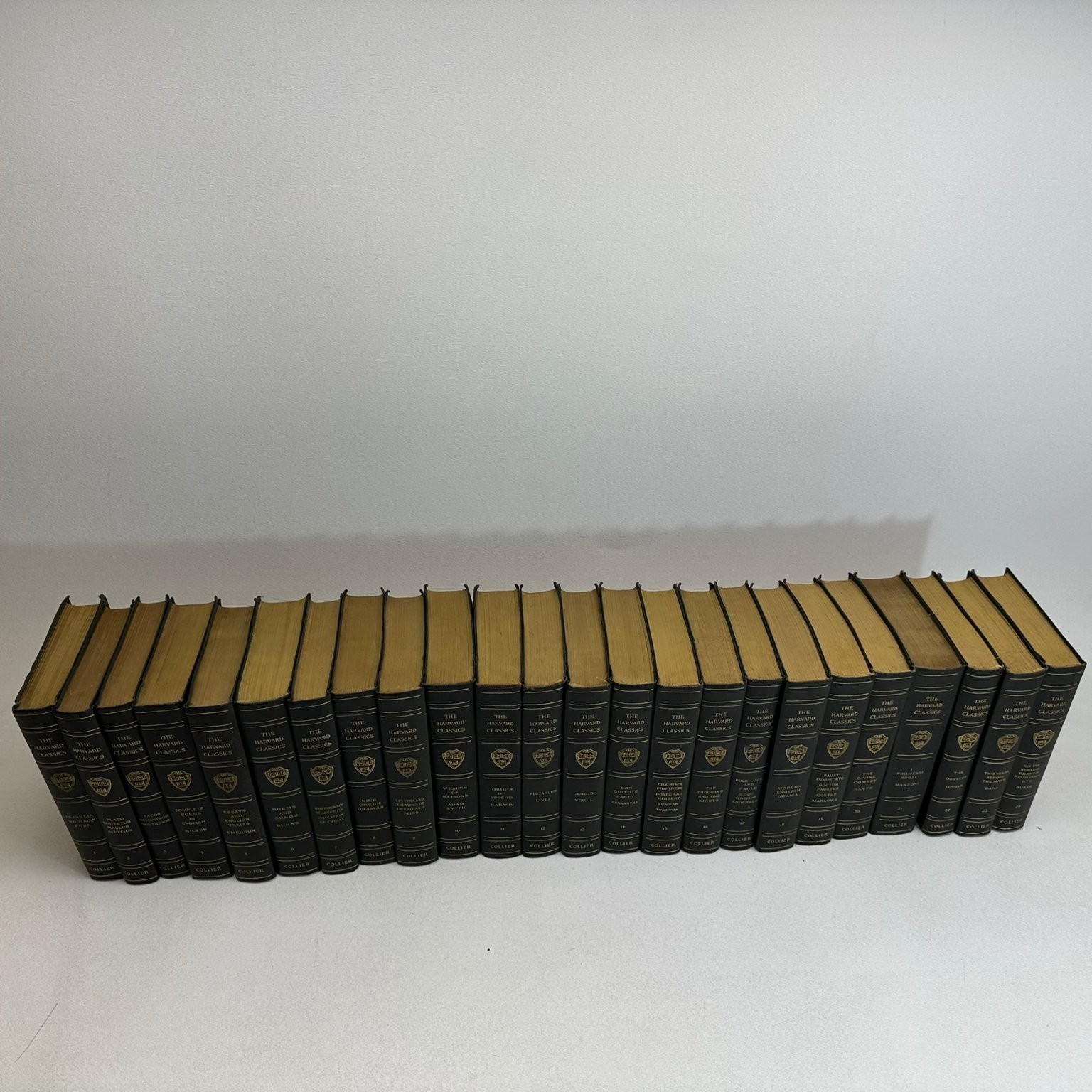 Harvard Classics 1909 Collier Vol 1-48 Set Literary Collection Soft Leather