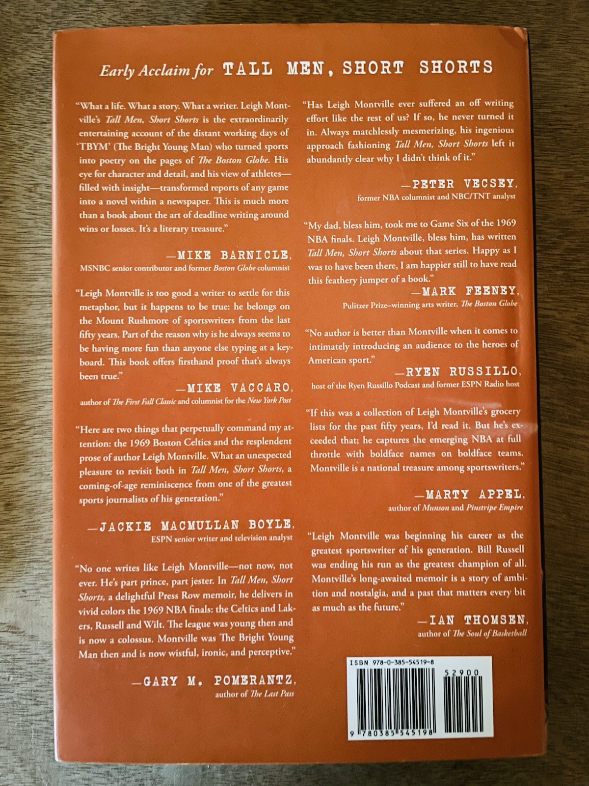 Tall Men Short Shorts by Leigh Montville Hardcover 317 Pages